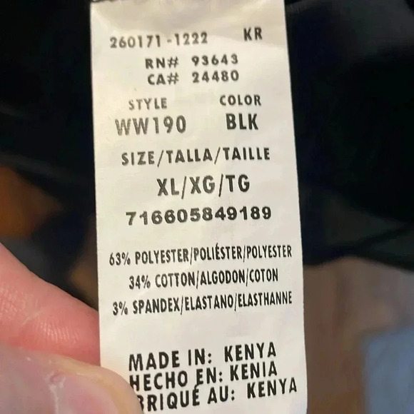 Cherokee Men's Scrub Pants Tapered Leg with Elastic Waistband Zip Fly 5 Pockets - Picture 8 of 8